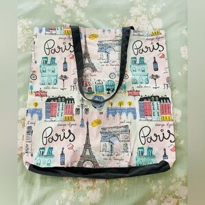 Paris Print Tote Bag Multicolor ~ NWT’s